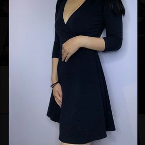 Charlotte Russe xs navy blue surplice dress